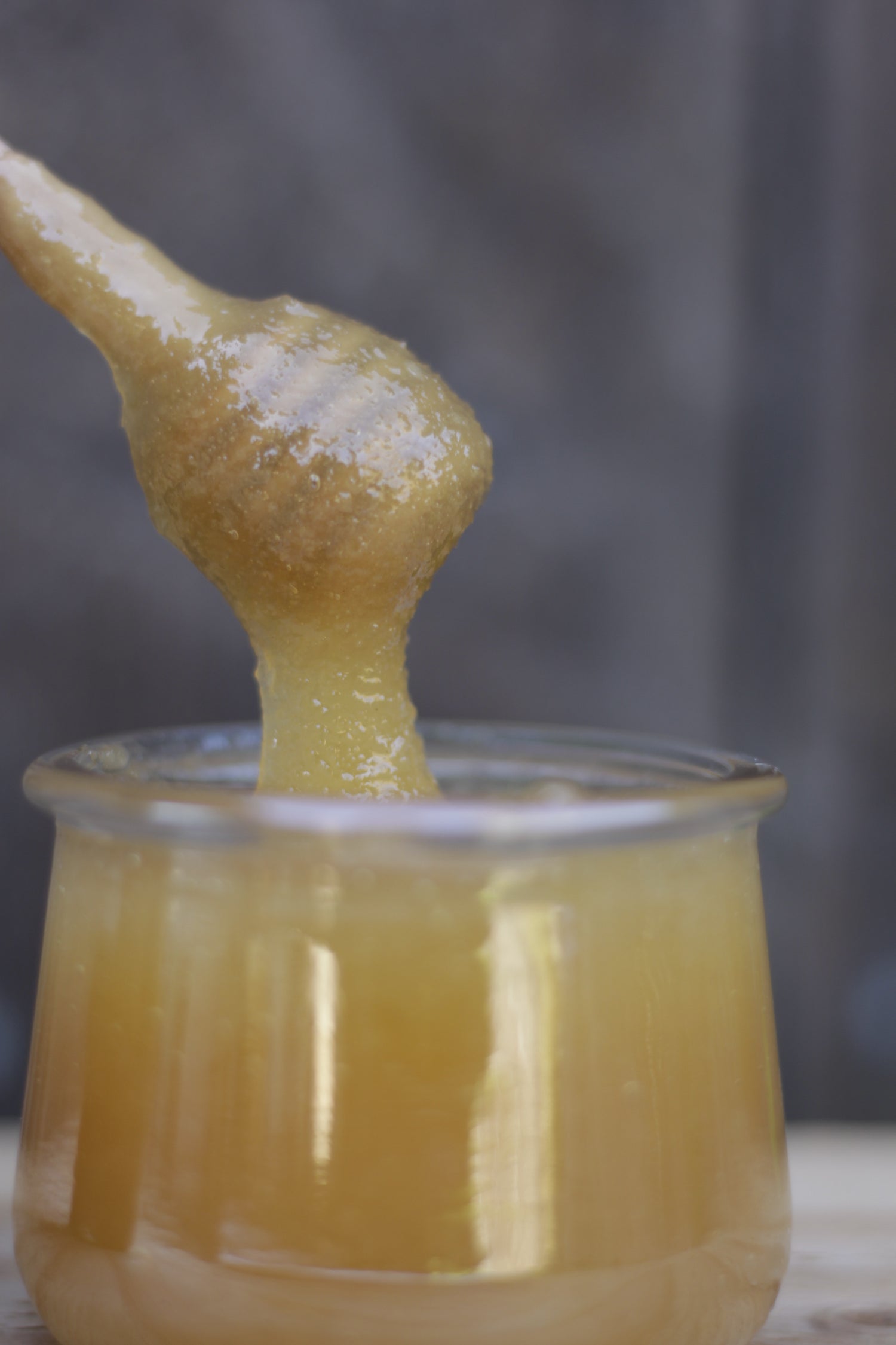 The process of packing honey.