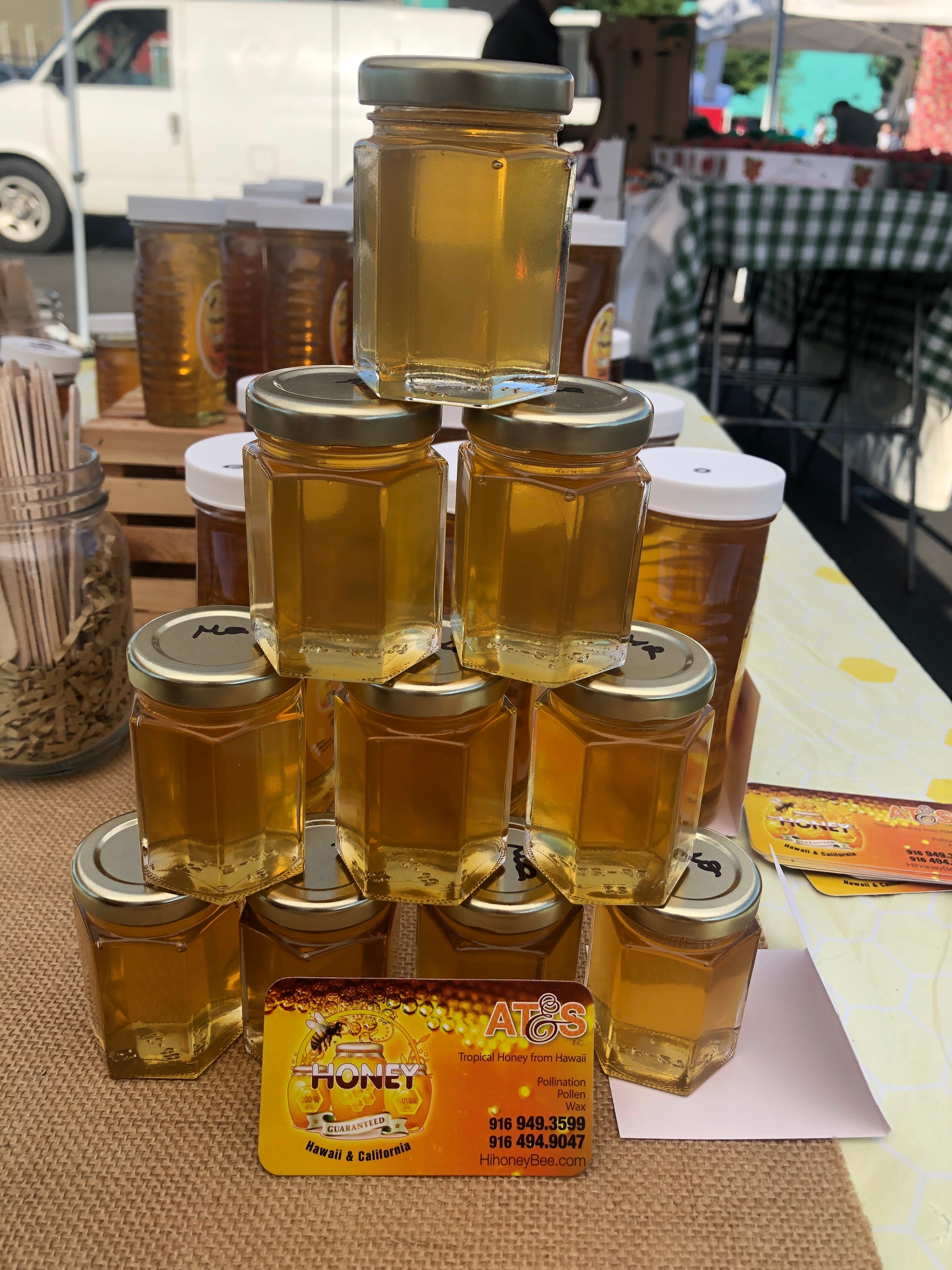 Sample Pack 5/6 jars (3oz each) - Hawaiian Honey AT&S