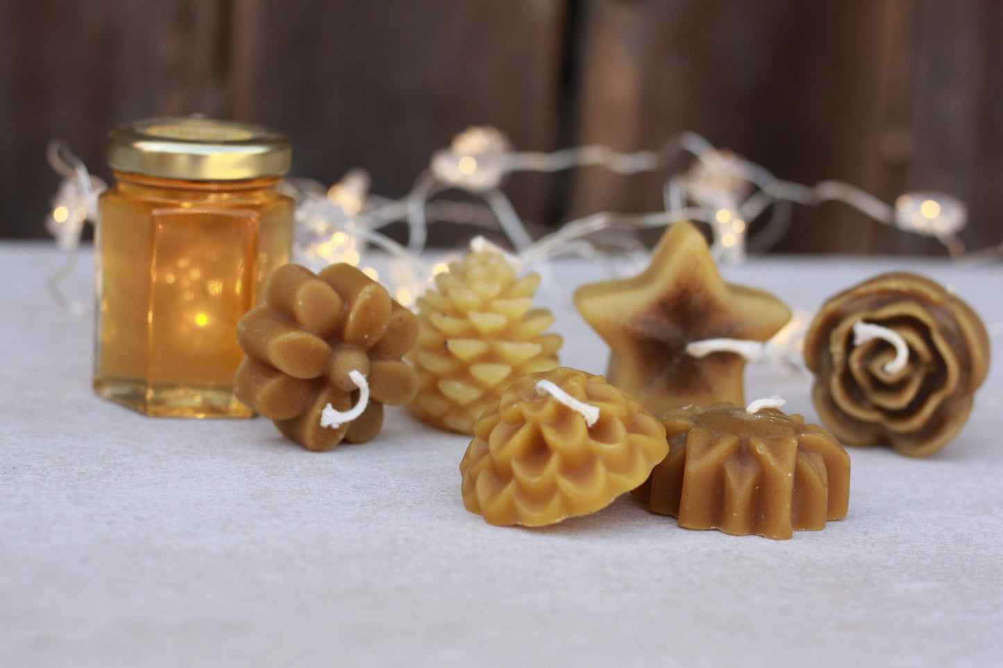 Pure Unscented Beeswax Candles - Hawaiian Honey AT&S